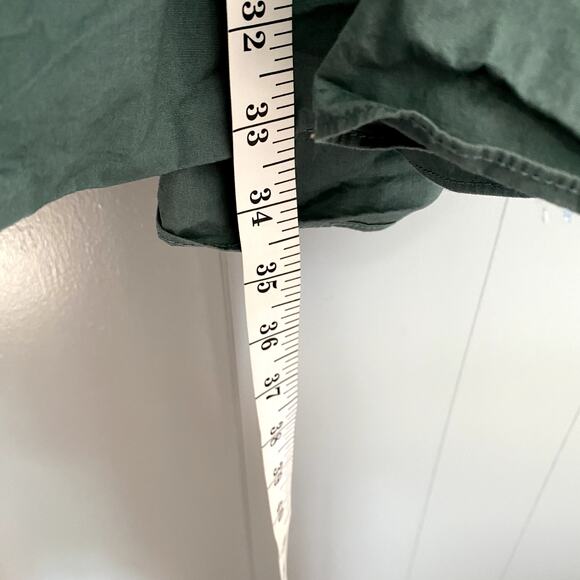 Peter Som Green Puff Sleeves Open Tie Back Ruffle A-line Summer Mini Dress 6 - Picture 7 of 10